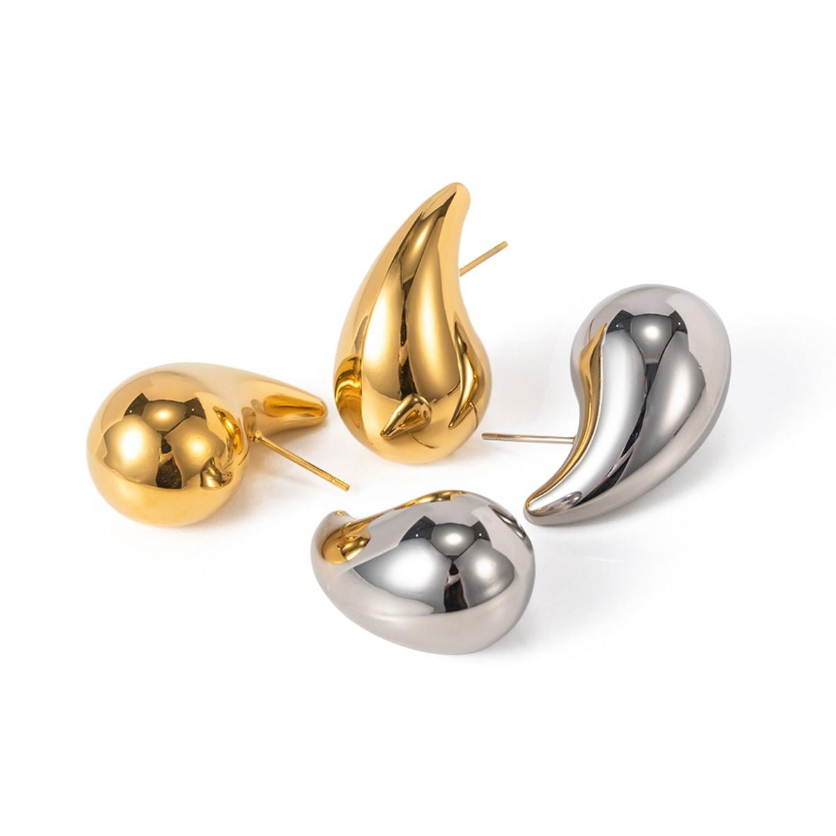 Lauren Drop Studs-Gold