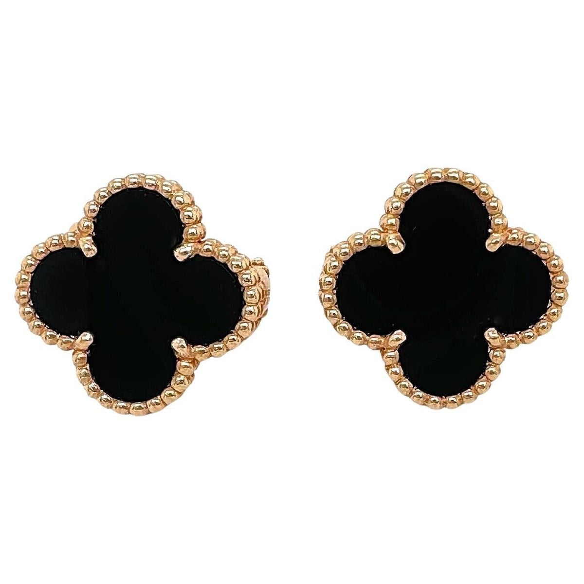 Amira Studs - Black and Gold