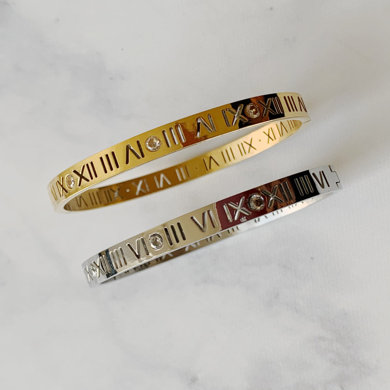 Olivia (Thick) Bangle - Gold