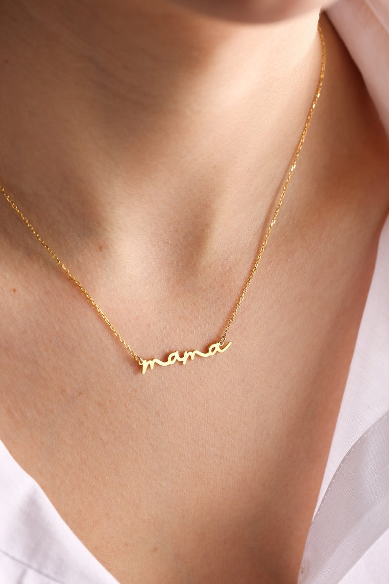 Mama Necklace - Gold