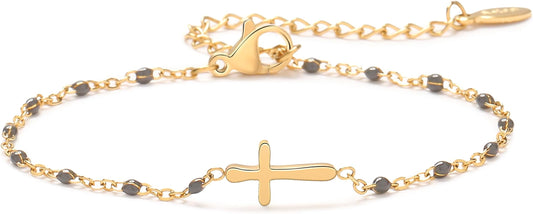 Malinda Beaded Bracelet -Black