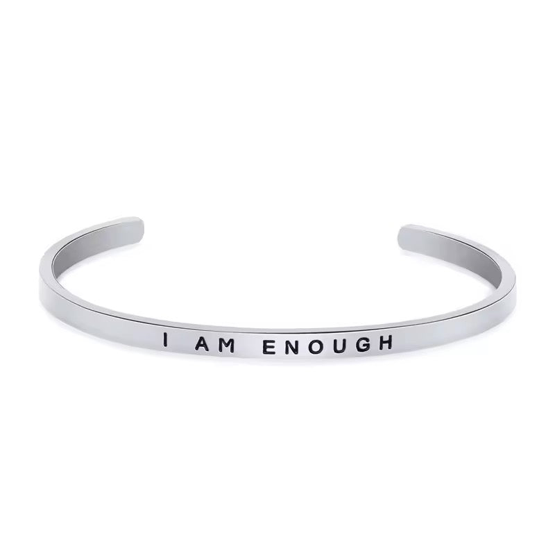 I AM ENOUGH bracelet - Silver