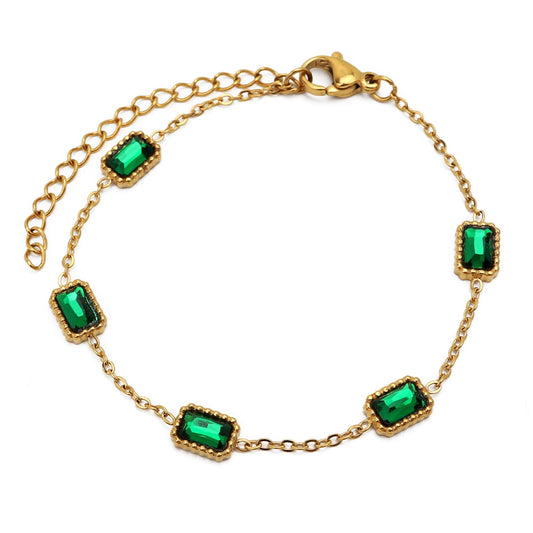 Stephanie Emerald Bracelet