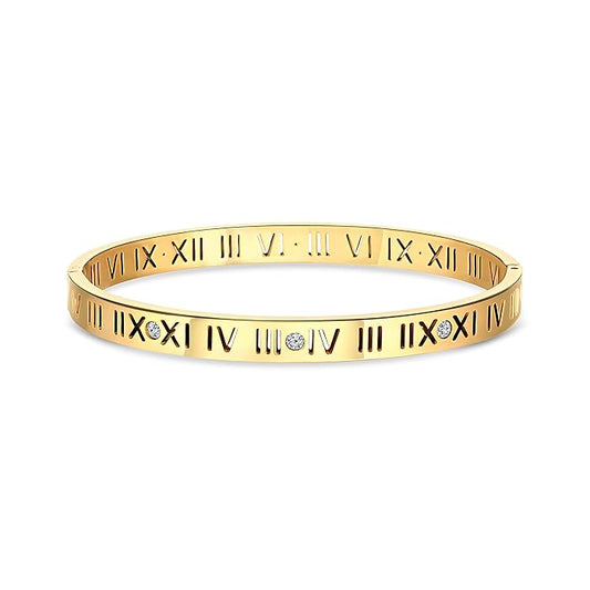 Olivia (Thick) Bangle - Gold
