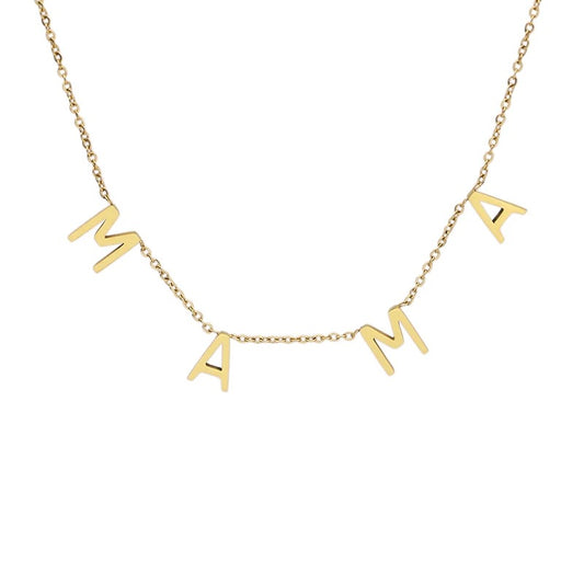 M A M A Necklace - Gold