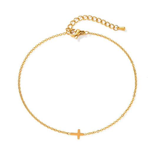 Dainty Roxy Cross Bracelet lo