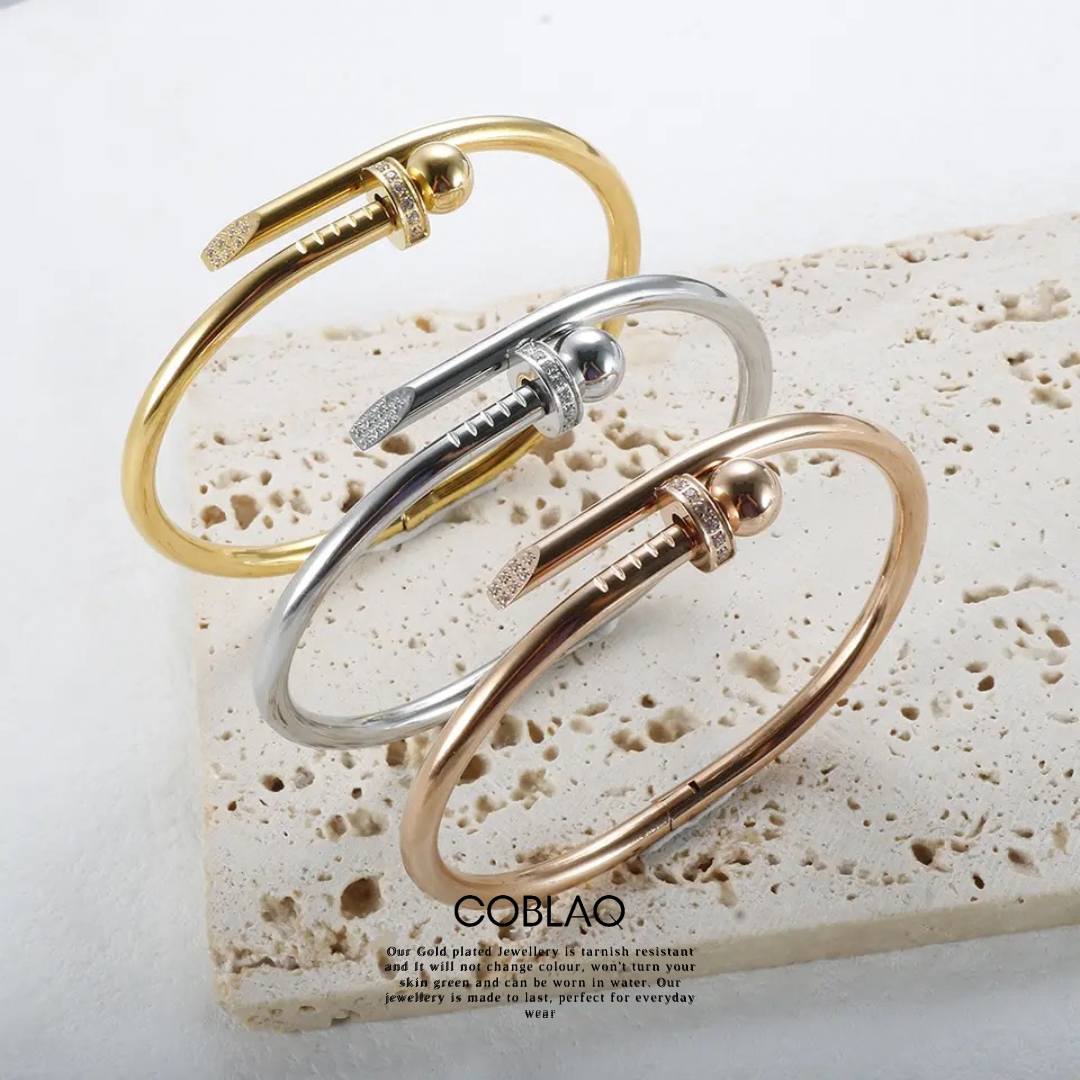 Pearl Bangle Silver