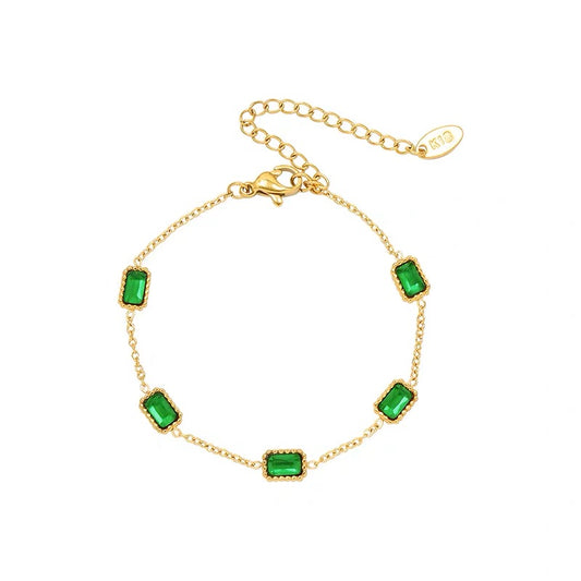 Stephanie Emerald Bracelet