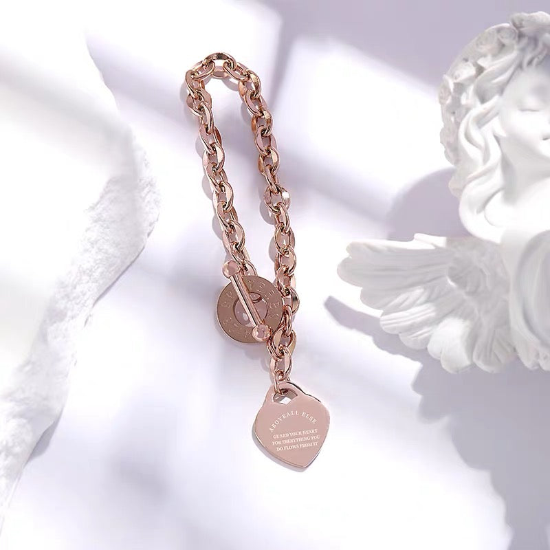 Proverbs 4:23 Bracelet - Rosegold