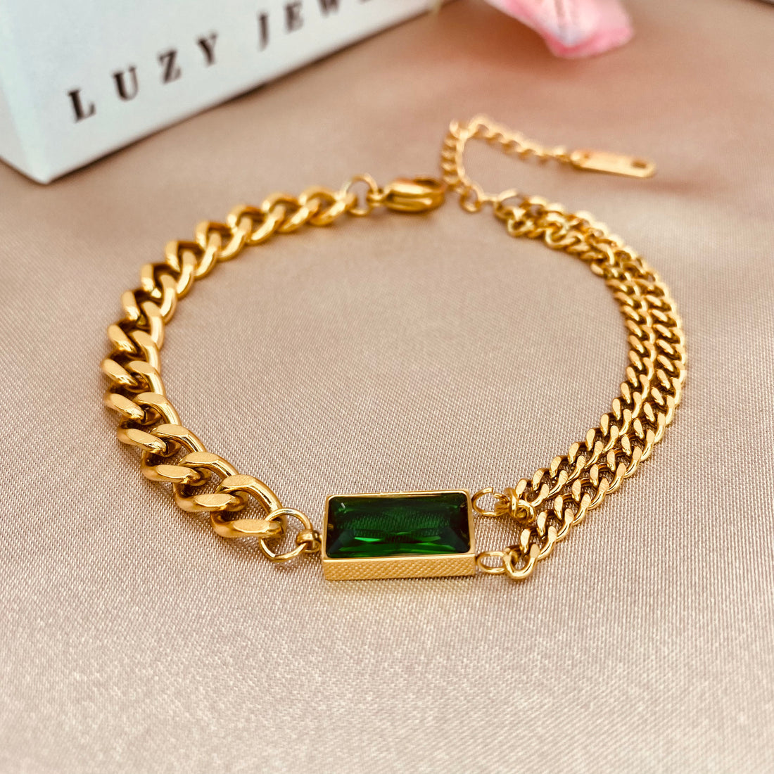 Elaine Emerald Bracelet