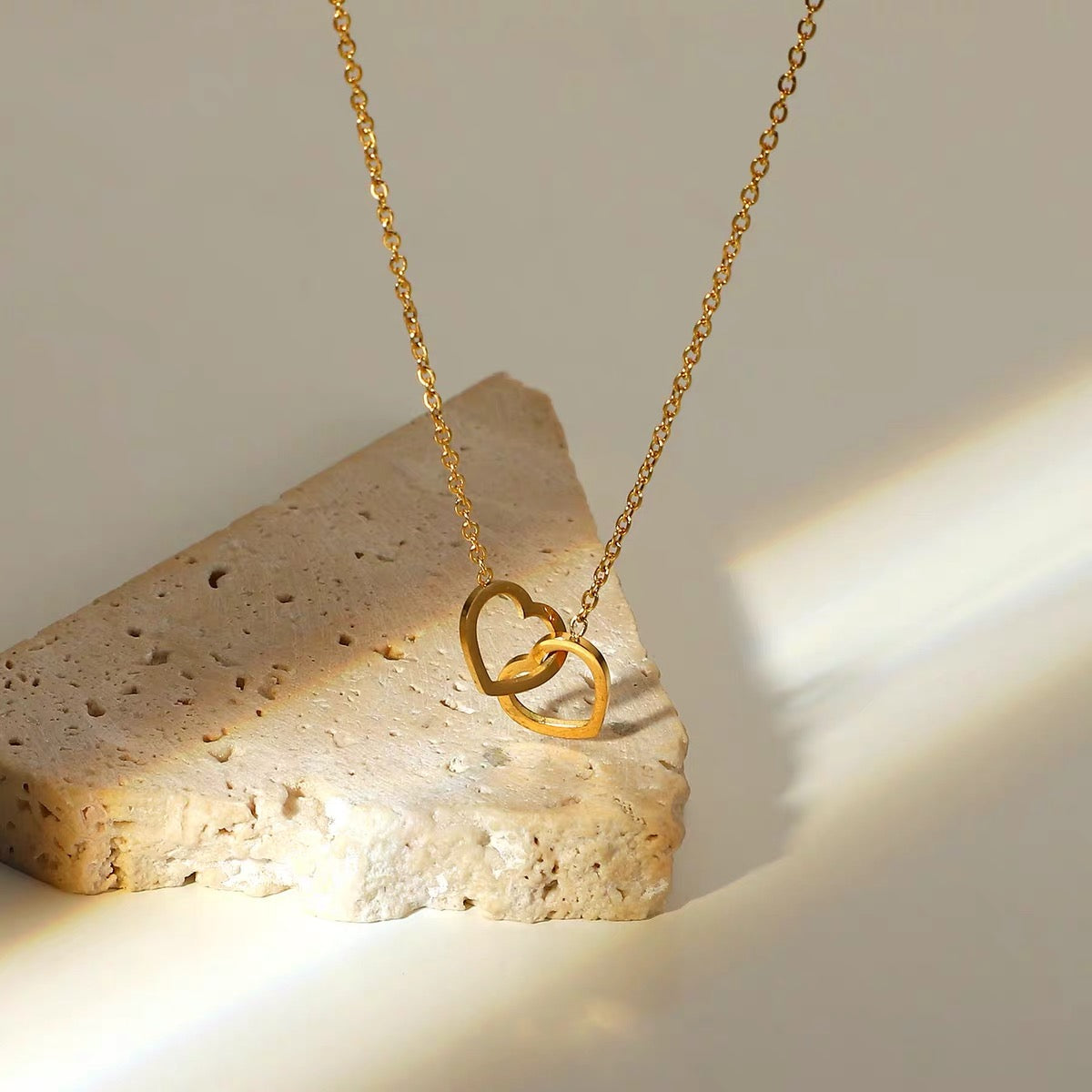 Teresa Interlocked Heart Necklace