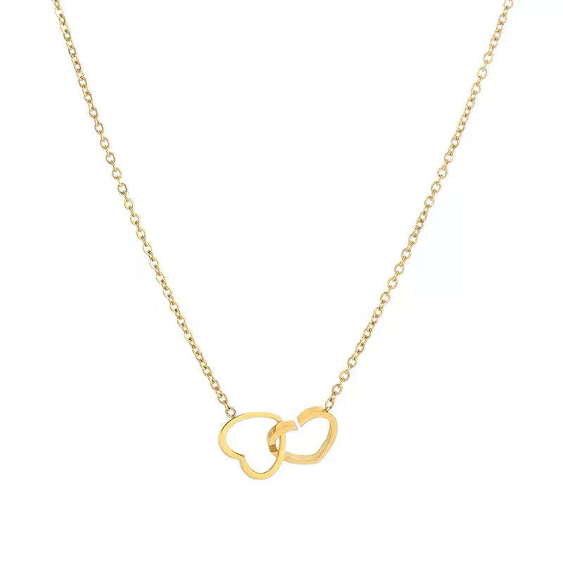 Teresa Interlocked Heart Necklace