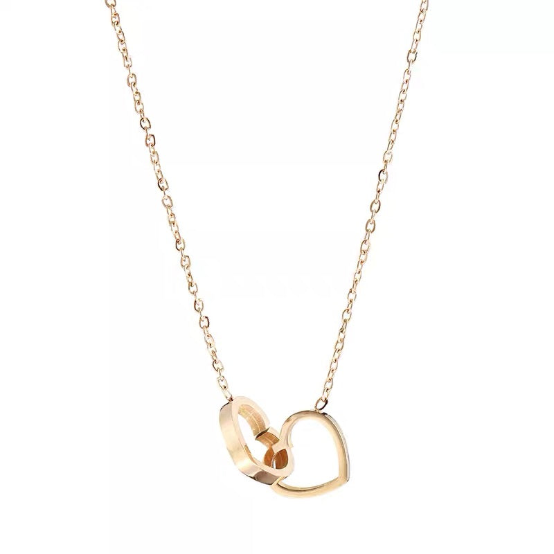 Teresa Interlocked Heart Necklace