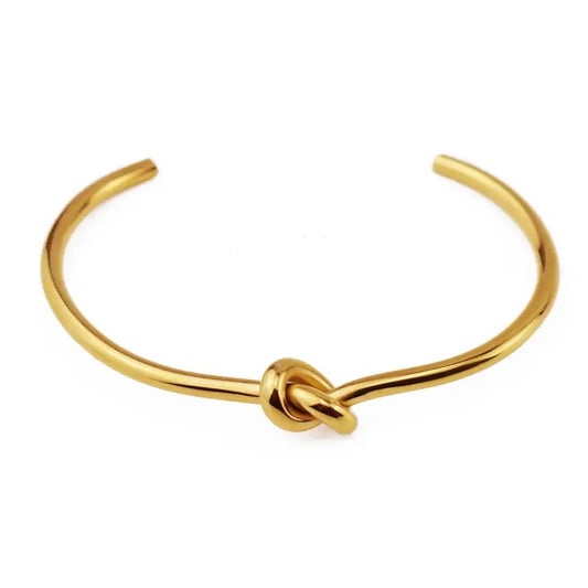 Nikita Knot Bangle - Gold