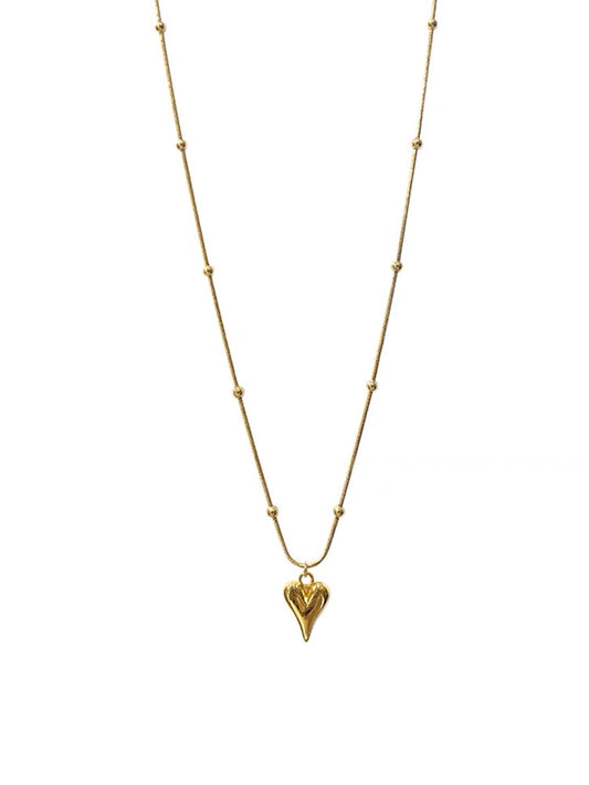 Bartise Heart Necklace - Gold